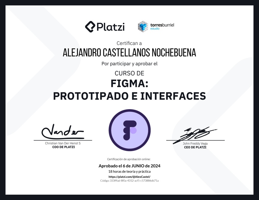 Diploma del Curso Básico de Figma - 2022