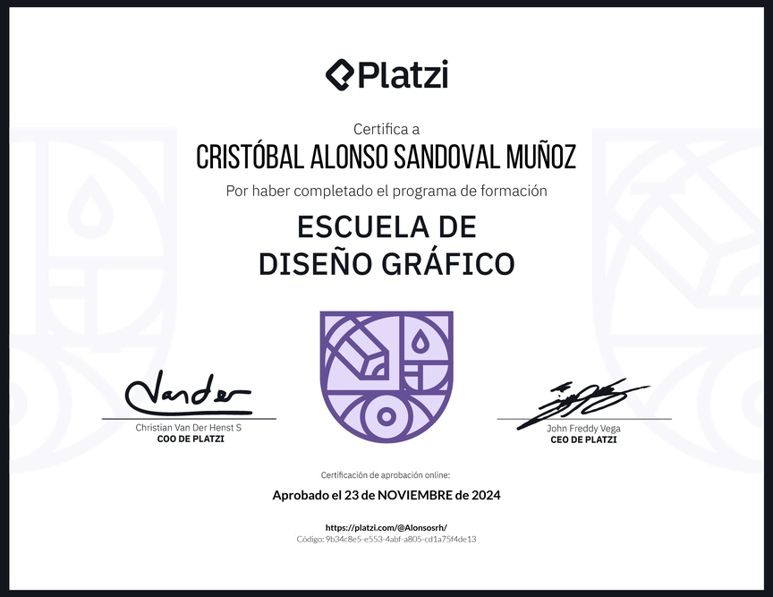 Diploma de la old-school-Diseño Gráfico y Arte Digital