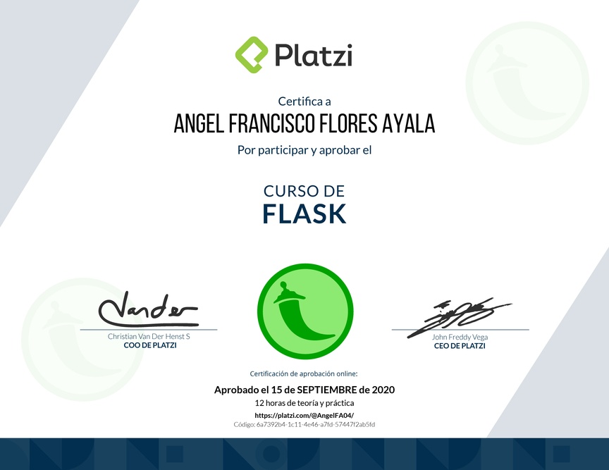 Diploma del Curso de Flask