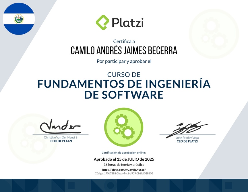 Diploma de Fundamentos de Ingeniería de Software