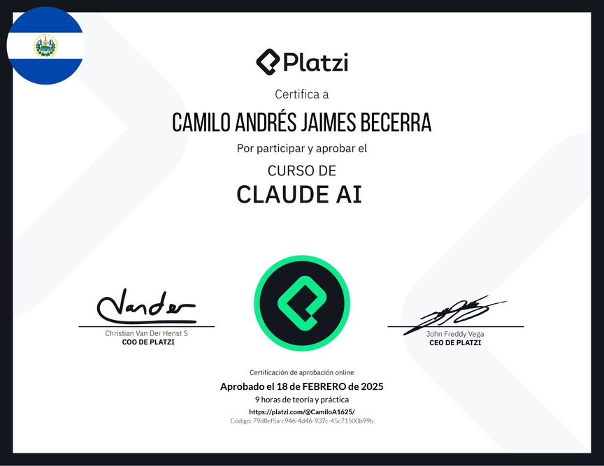 Diploma del Curso de Claude AI