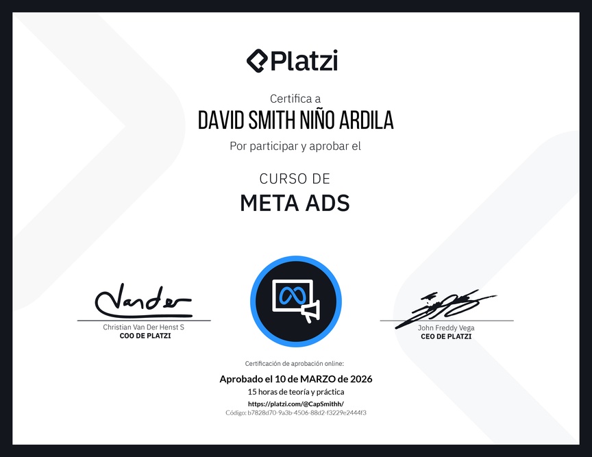 Diploma del Curso de Meta Ads
