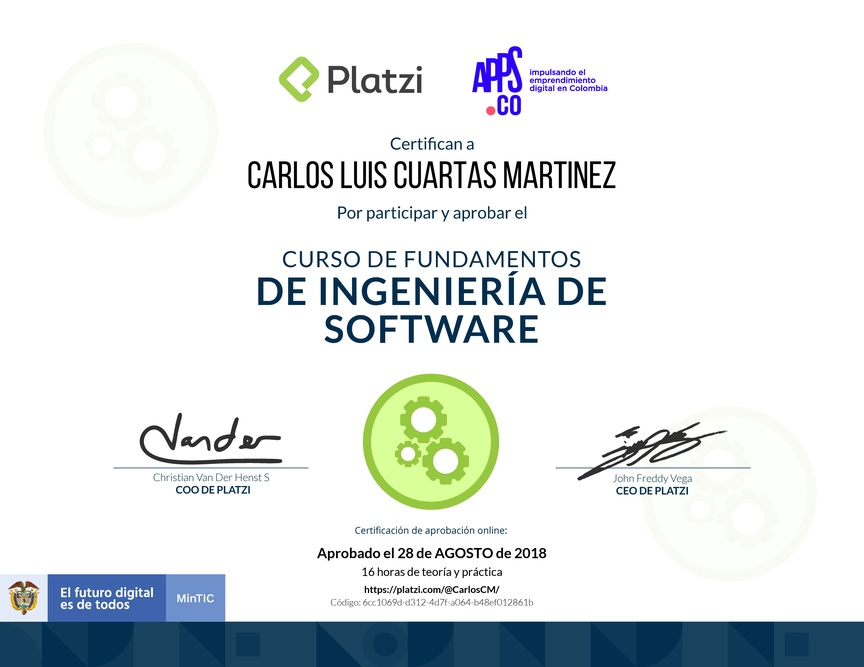 Diploma de Fundamentos de Ingeniería de Software