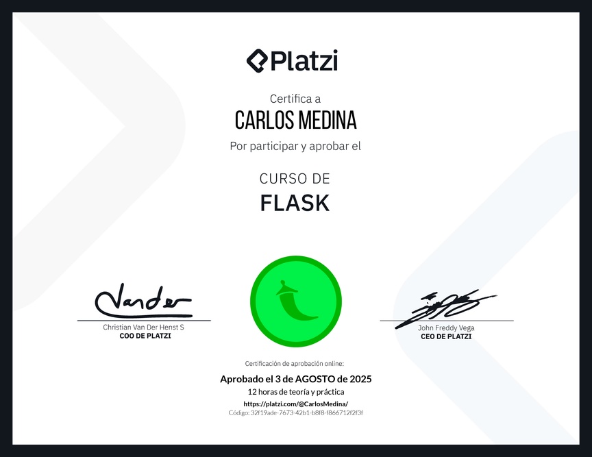 Diploma del Curso de Flask