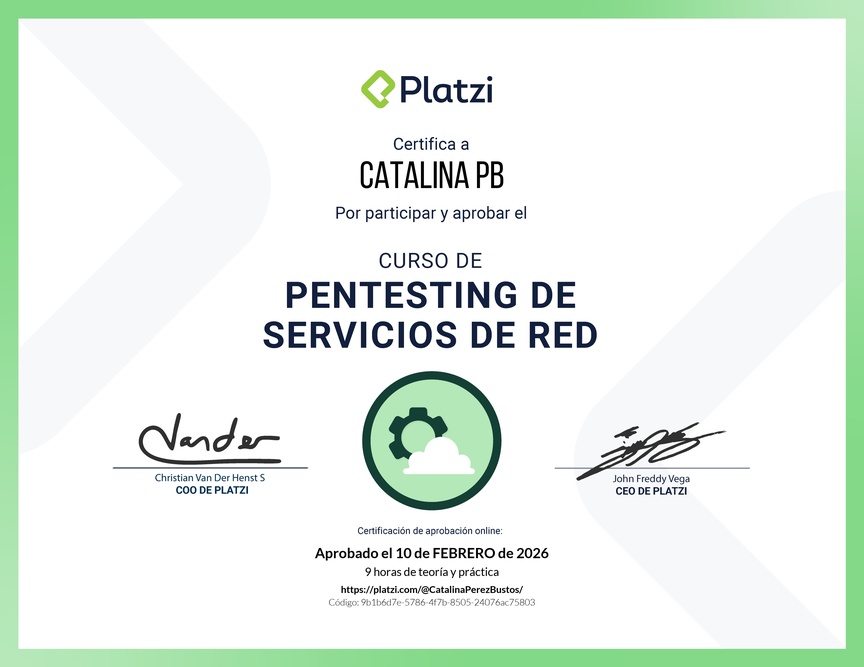 Diploma del Curso de Hacking: Servicios de Red