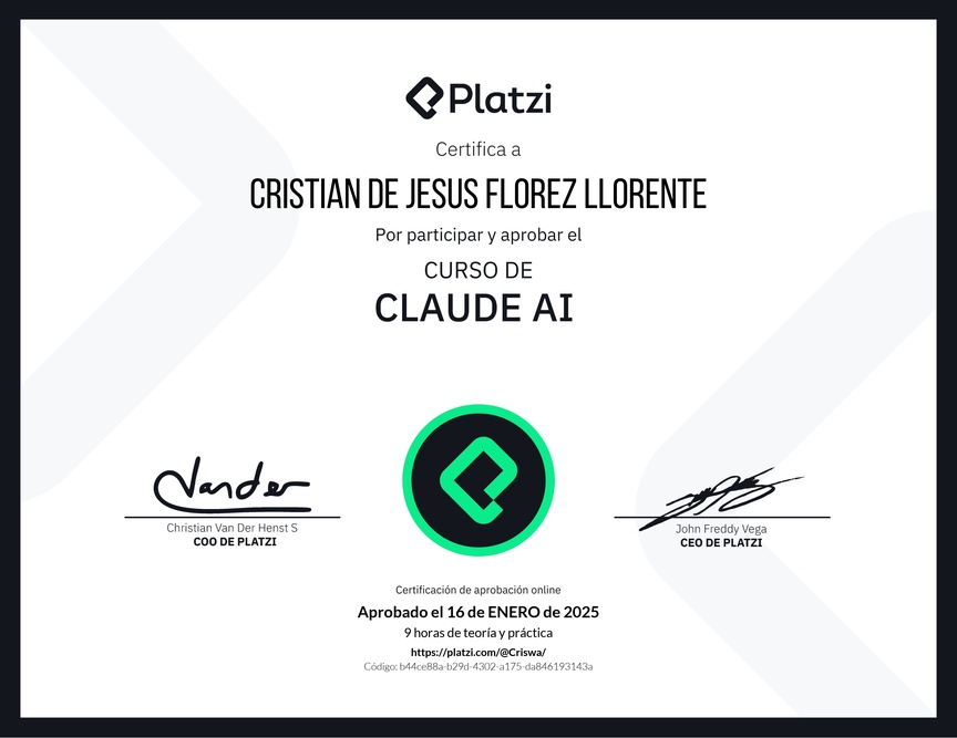 Diploma del Curso de Claude AI