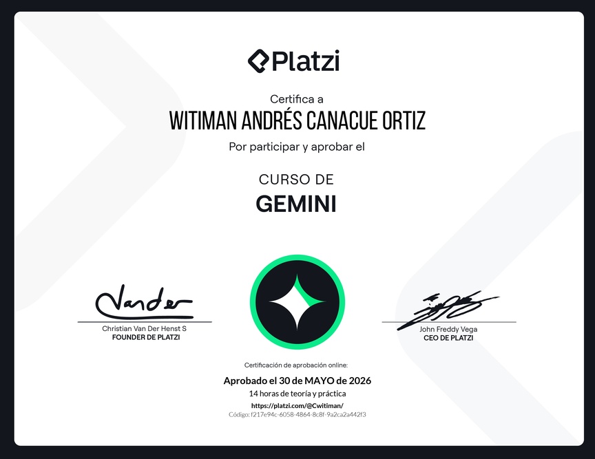 Diploma del Curso de Gemini