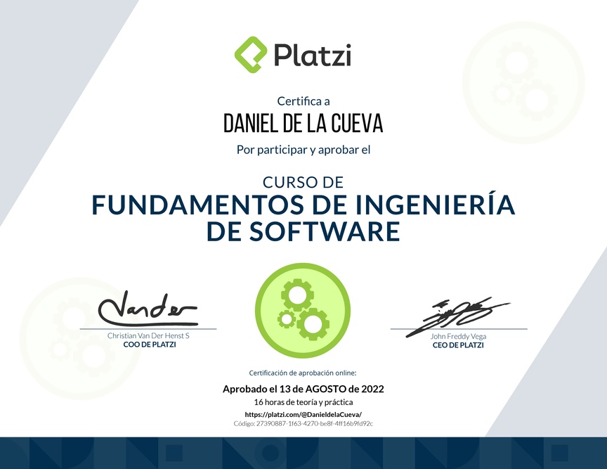 Diploma de Fundamentos de Ingeniería de Software