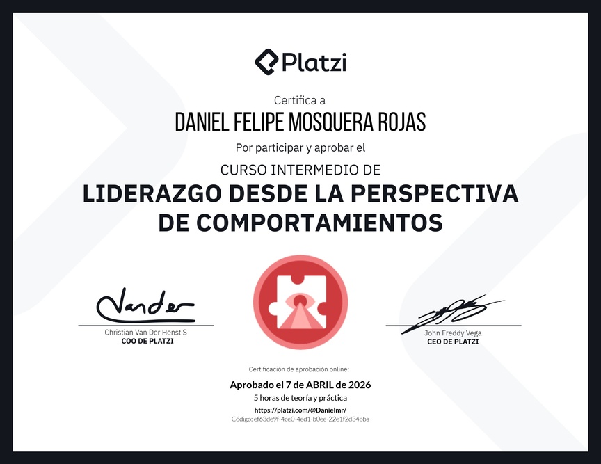 Diploma del Curso Intermedio de Liderazgo: Identifica los Tipos de Liderazgo