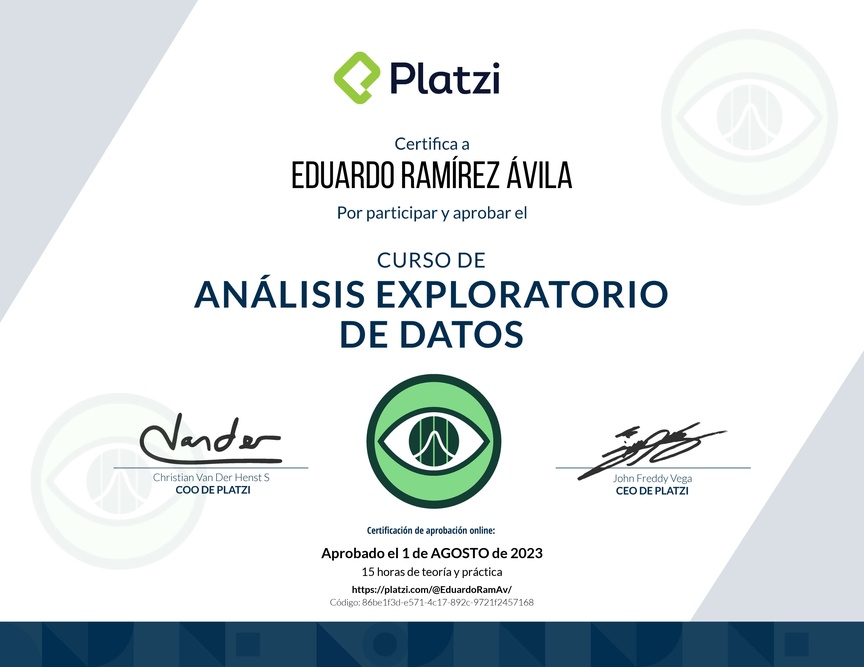 Diploma del Curso de Análisis Exploratorio de Datos