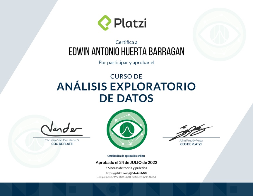 Diploma del Curso de EDA