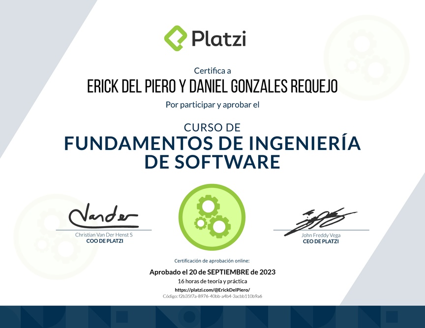 Diploma de Fundamentos de Ingeniería de Software