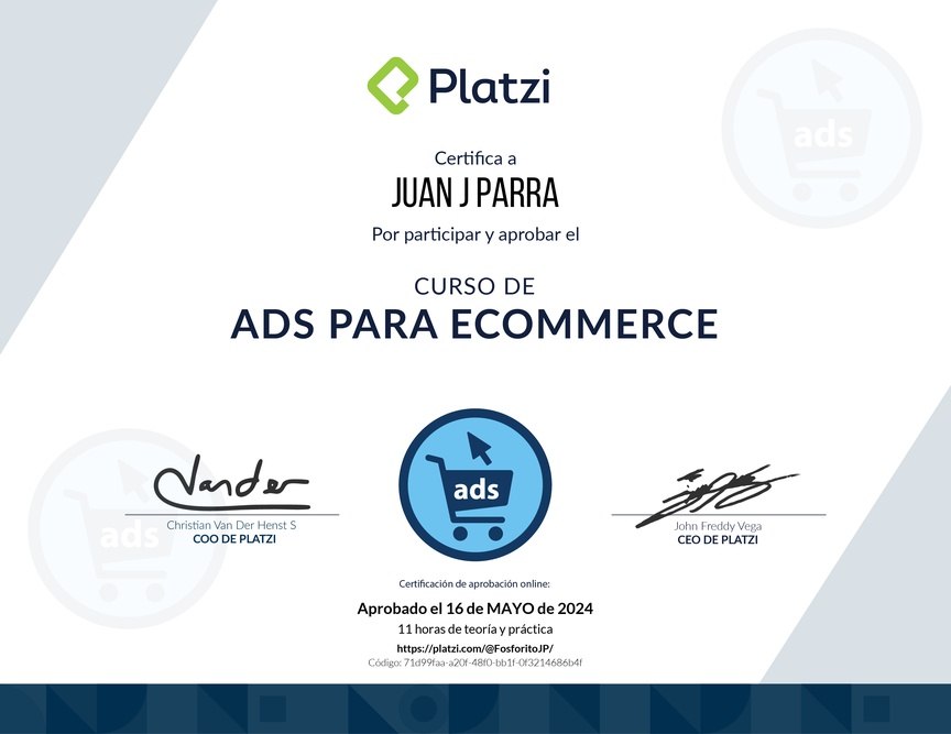 Diploma del Curso de Ads para Ecommerce: Tu Guía para Pauta Exitosa