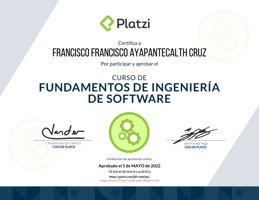 Diploma de Fundamentos de Ingeniería de Software