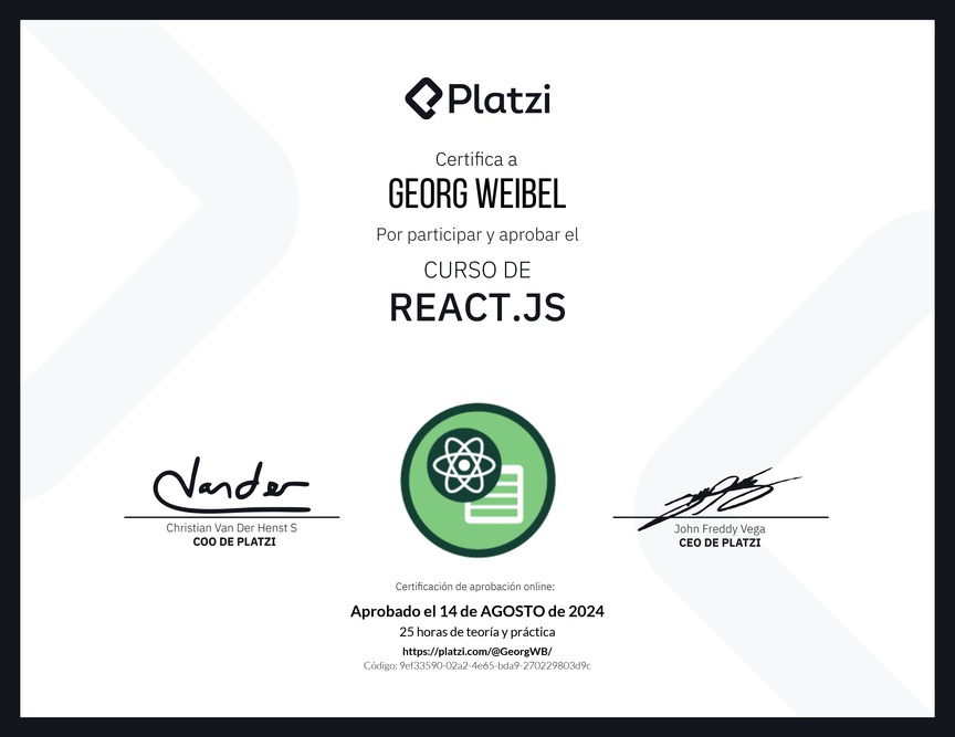 Diploma del Curso de React.js