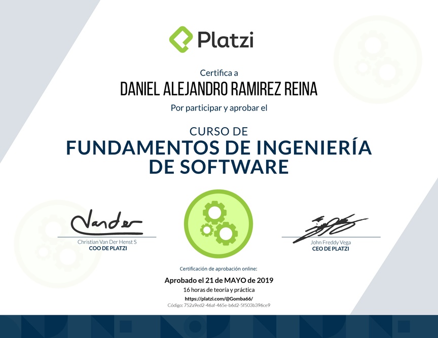 Diploma de Fundamentos de Ingeniería de Software