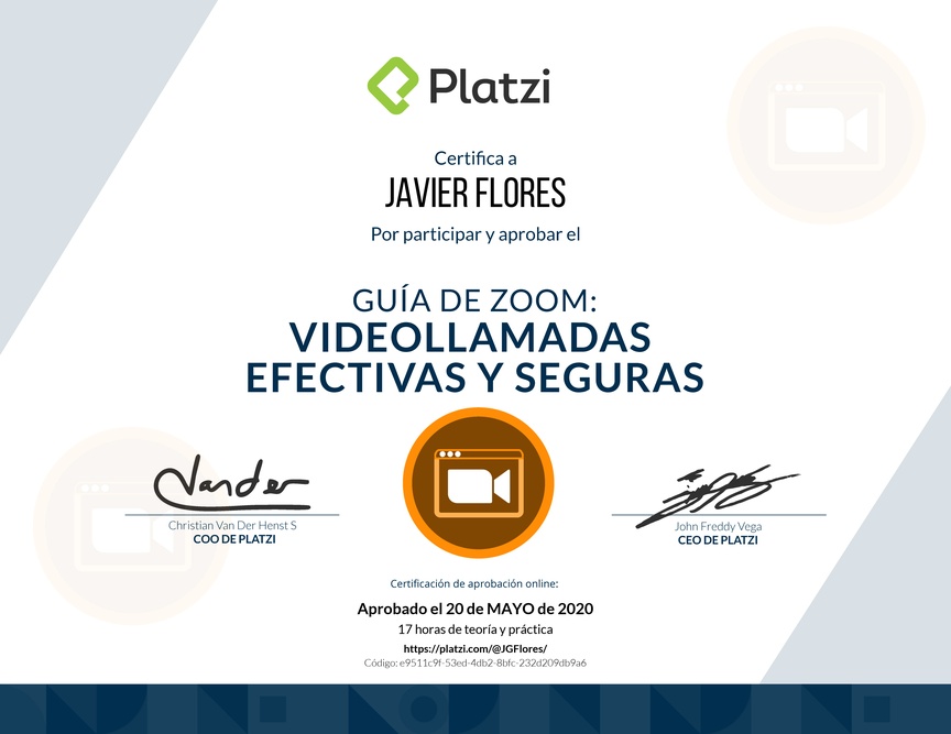 Diploma de Introducción a Zoom para Principiantes