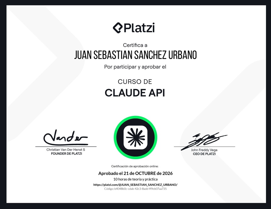 Diploma del Curso de Claude API