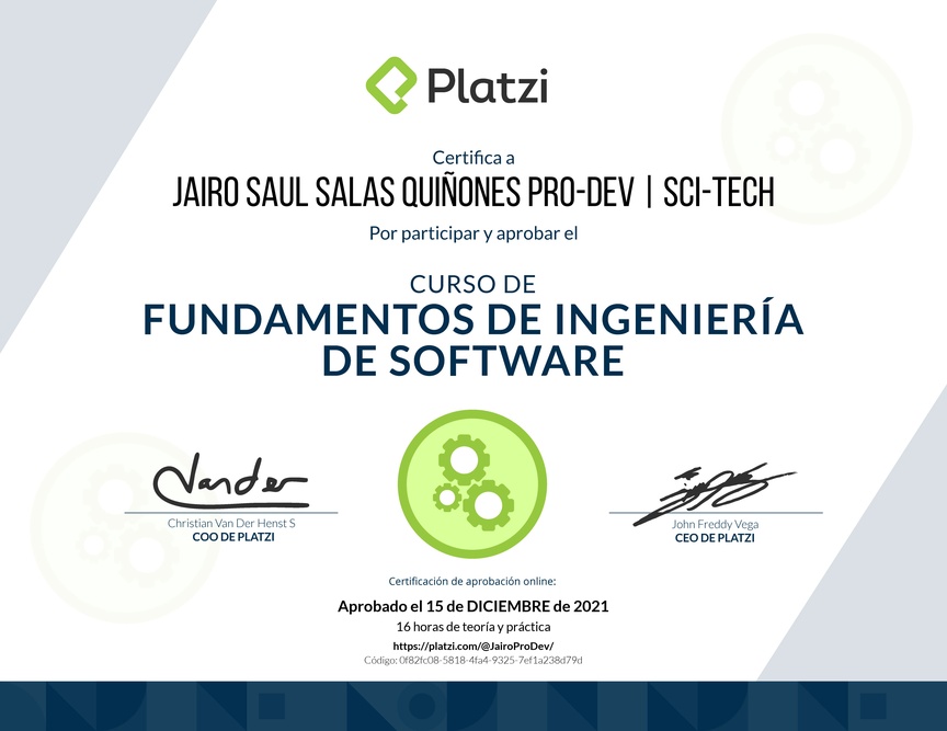 Diploma de Fundamentos de Ingeniería de Software