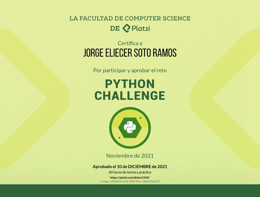 Diploma de Python Challenge