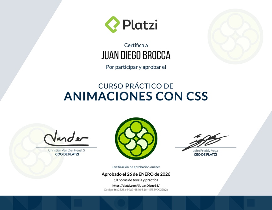 Diploma del Curso Práctico de Maquetación y Animaciones con CSS