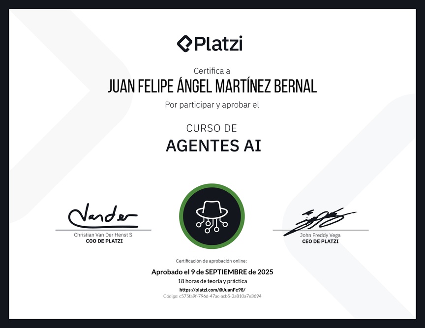 Diploma del Curso de Agentes AI
