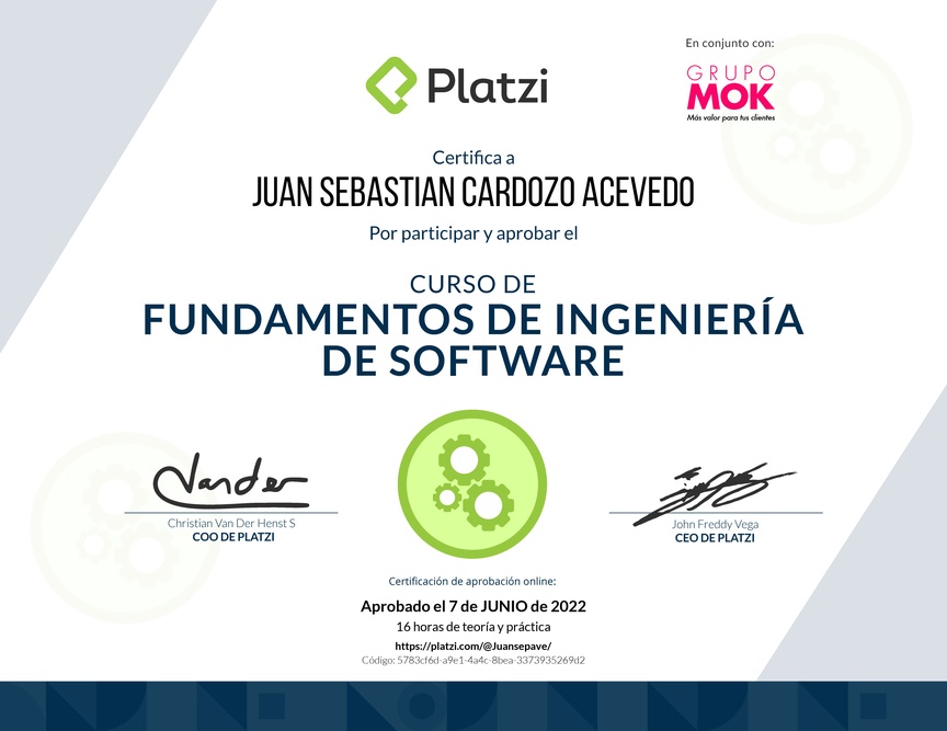 Diploma de Fundamentos de Ingeniería de Software