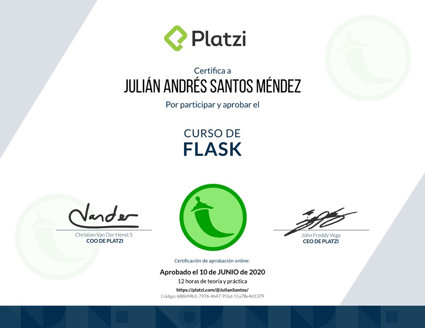 Diploma del Curso de Flask
