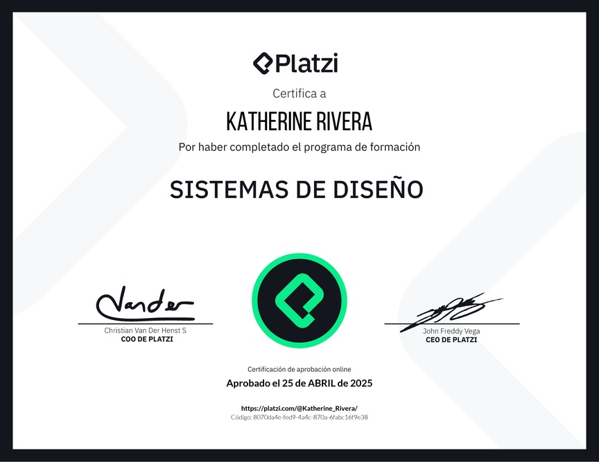 Diploma de la Ruta de Aprendizaje de Domina los Design Systems
