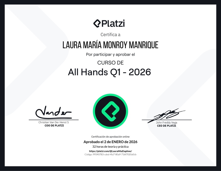 Diploma de All Hands Q1 - 2026