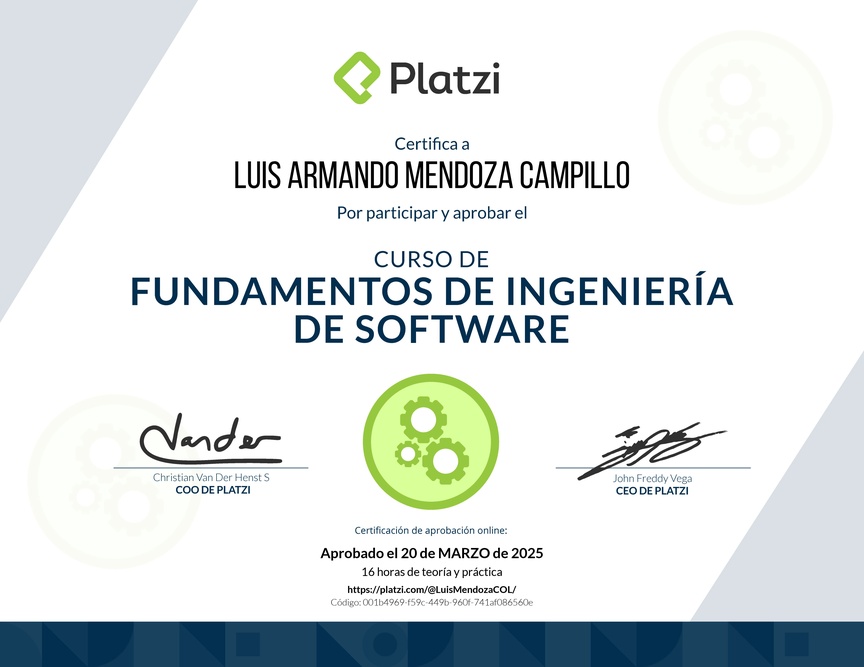 Diploma de Fundamentos de Ingeniería de Software