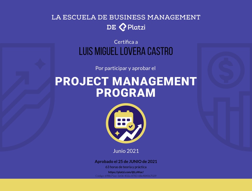 Diploma de Project Management Program