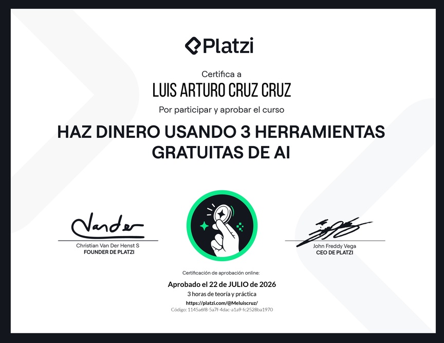 Diploma de Monetiza tu talento: Haz dinero con AI gratuita
