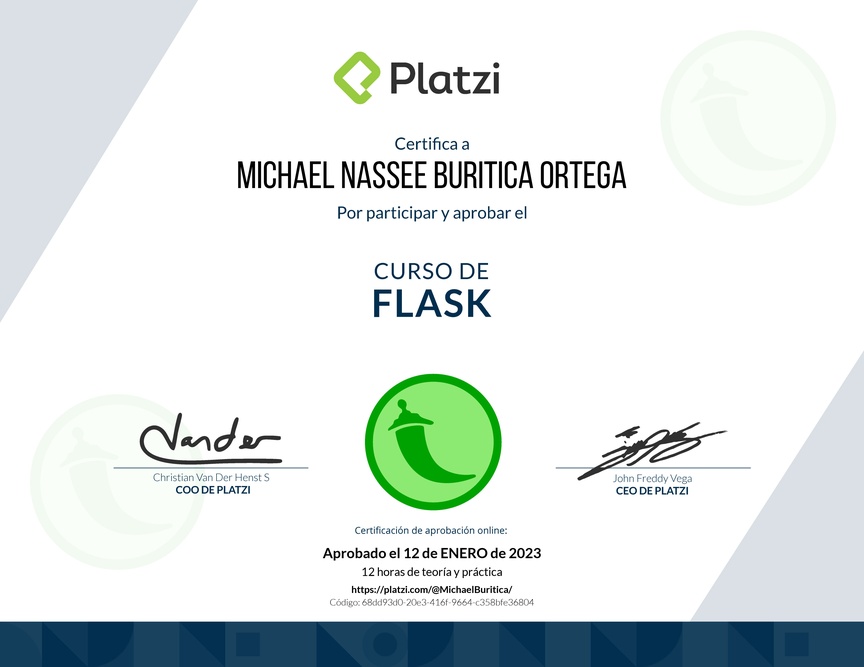 Diploma del Curso de Flask