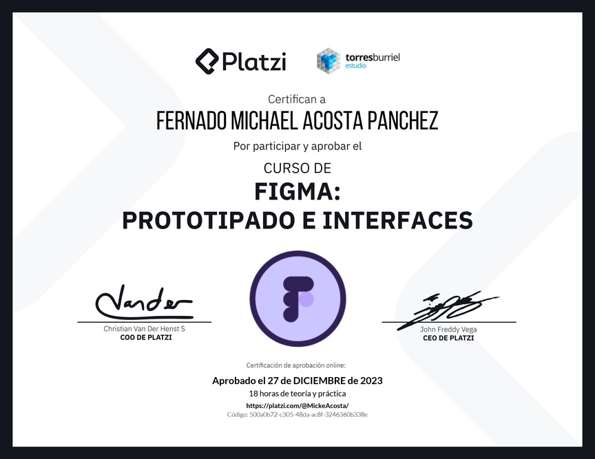Diploma del Curso Básico de Figma - 2022