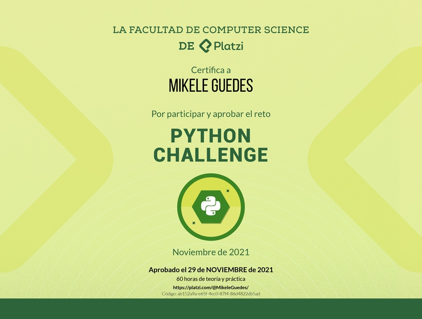 Diploma de Python Challenge