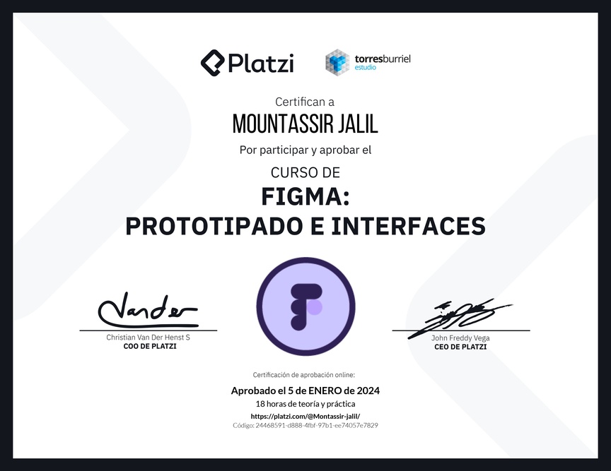 Diploma del Curso Básico de Figma - 2022