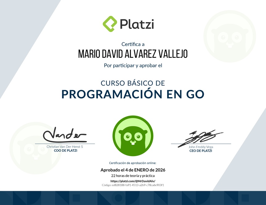 Diploma del Curso Básico de Programación en Go