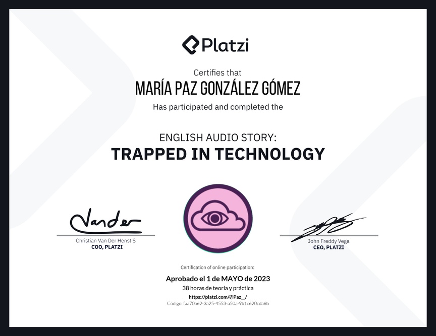 Diploma de Audio Historia en Inglés: Atrapados en la Tecnología