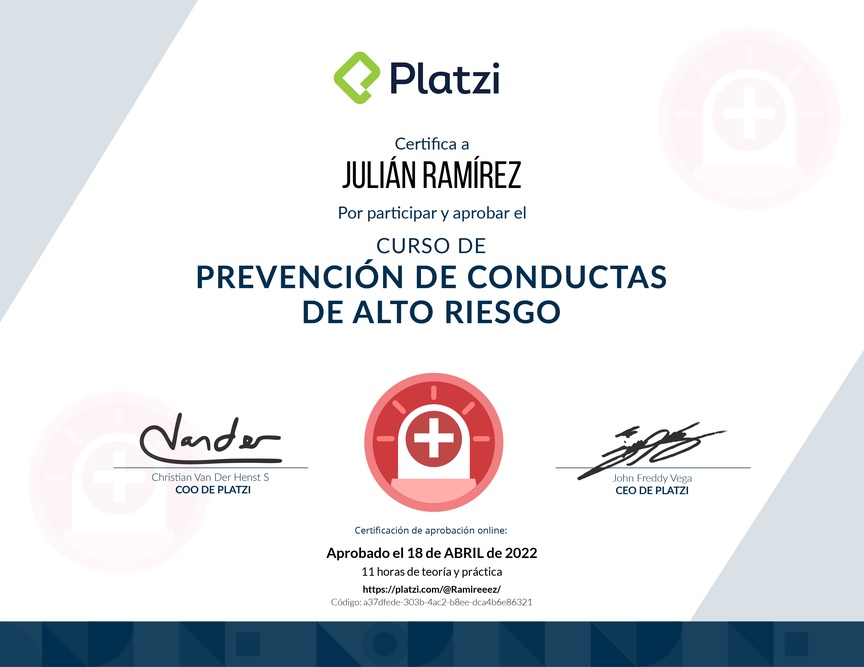 Diploma del Curso de Cómo Brindar Apoyo Emocional para tu Equipo