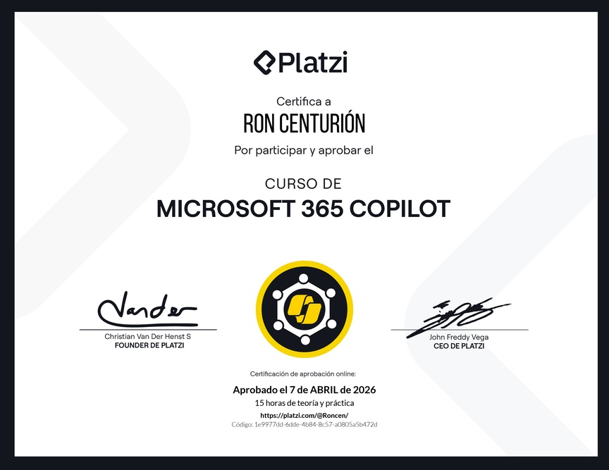 Diploma del Curso de Microsoft 365 Copilot