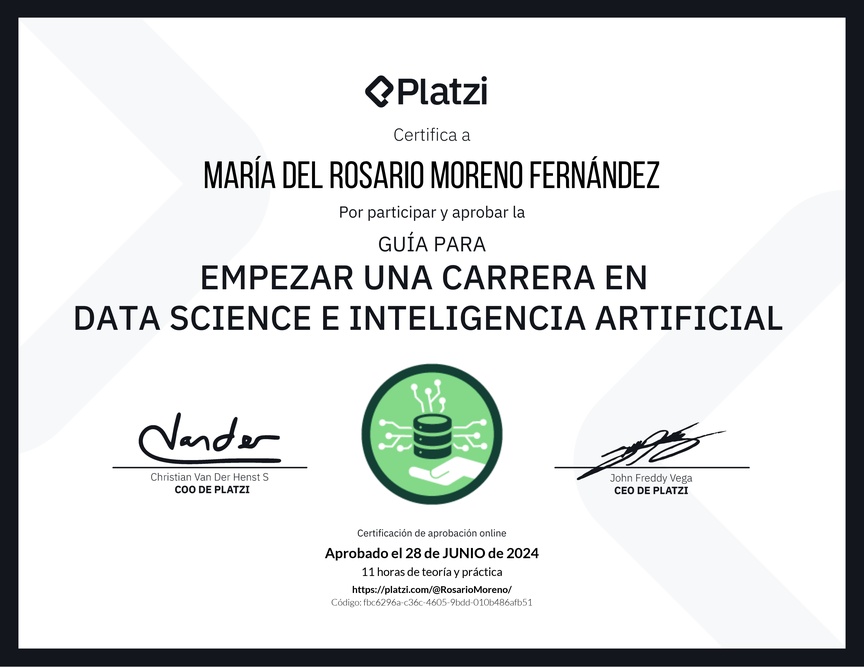 Diploma de Guía para Empezar una Carrera en Data Science e Inteligencia Artificial