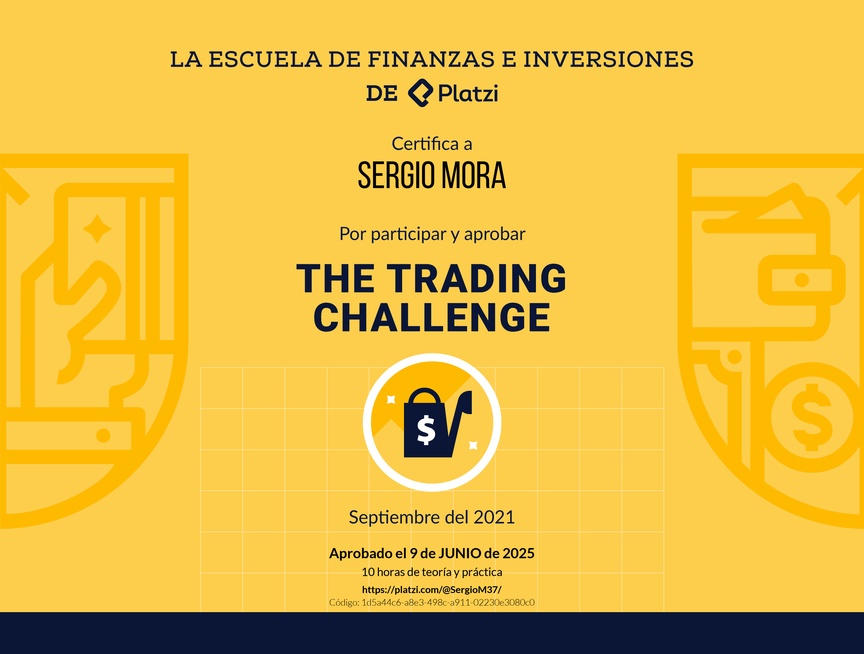 Diploma de The Trading Challenge