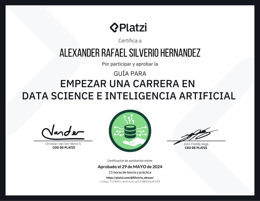Diploma de Guía para Empezar una Carrera en Data Science e Inteligencia Artificial