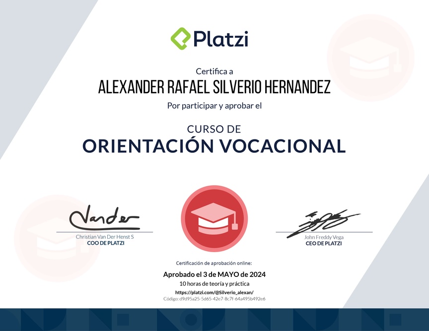 Diploma del Curso de Orientación Vocacional