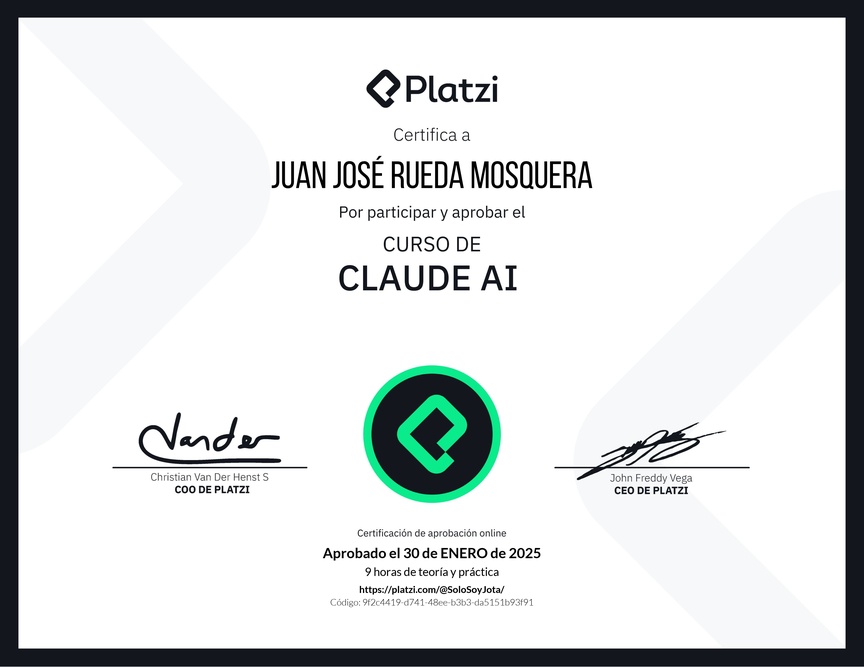 Diploma del Curso de Claude AI