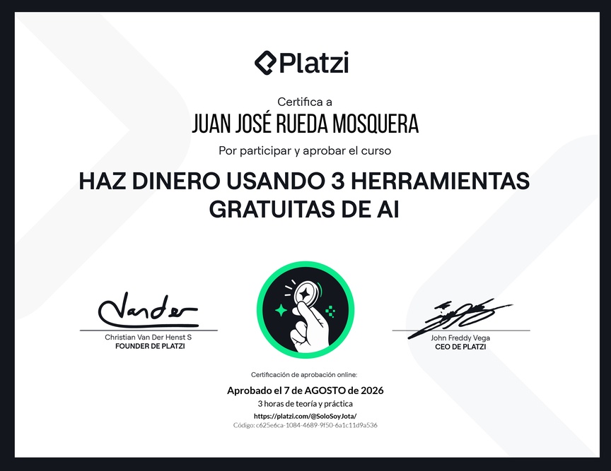Diploma de Monetiza tu talento: Haz dinero con AI gratuita