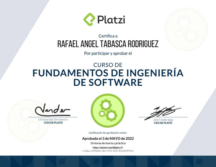 Diploma de Fundamentos de Ingeniería de Software
