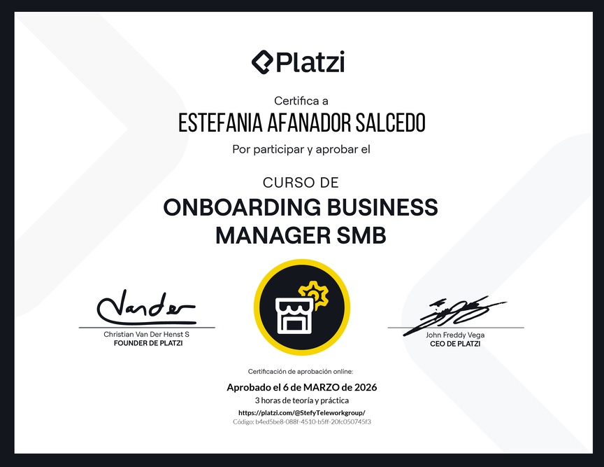 Diploma de Platzi Business Manager: Onboarding de Administradores