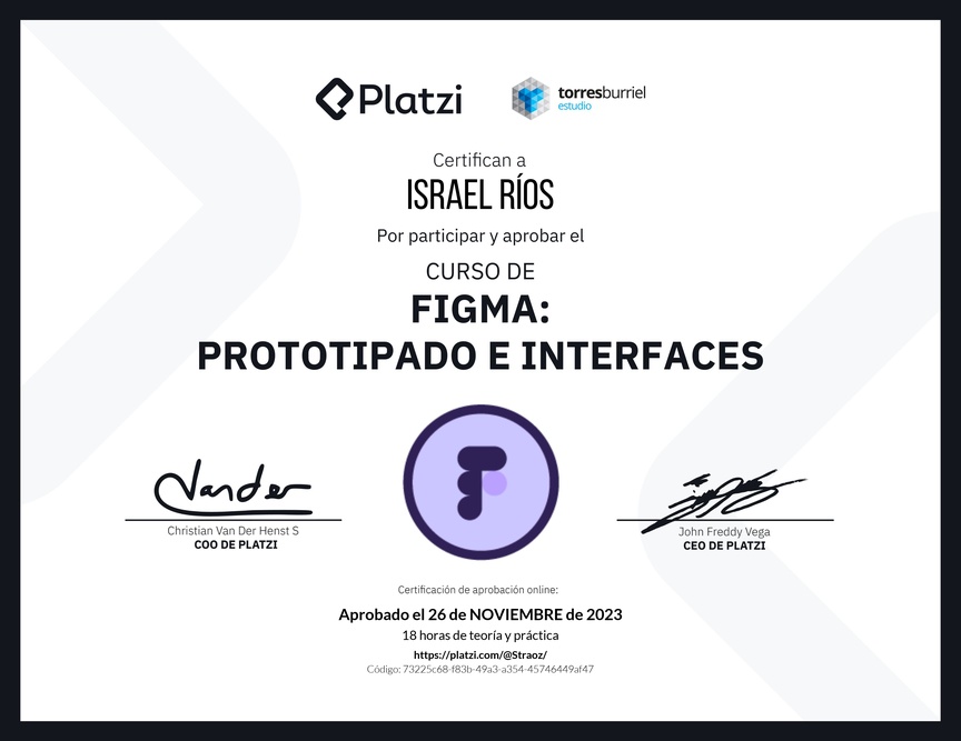 Diploma del Curso Básico de Figma - 2022